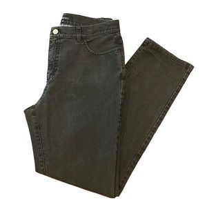 Lafayette 148 New York Charcoal Straight Leg Jeans Size 10